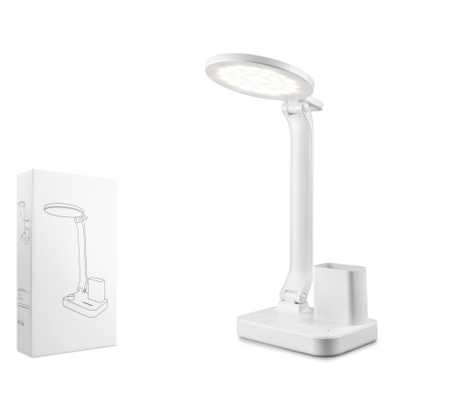 Usb Şarjlı Masa Lambası - Beyaz Q22-1