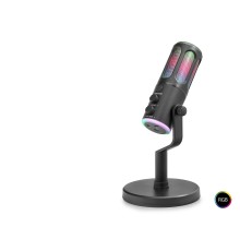 Profesyonel Rgb Mikrofon Dsp Gürültü Engelleme Reverb Echo Destekli Type-C - Siyah SU8