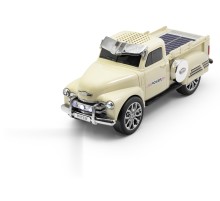 Bluetooth Hoparlör Fm Antika Pickup Tasarımlı - Sarı WS695