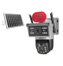 Solar 4G Ip Kamera 2 × 3 Mp Lens V380 Siyah YT-15G