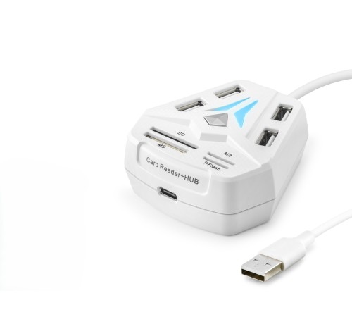 Usb Hub Kart Okuyucu 8 Port Beyaz A068W