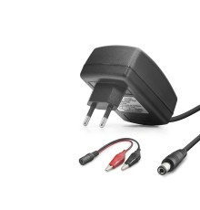 Akü Şarj Adaptörü 12V 2.5A 30W Krokodil Uç Siyah B5057