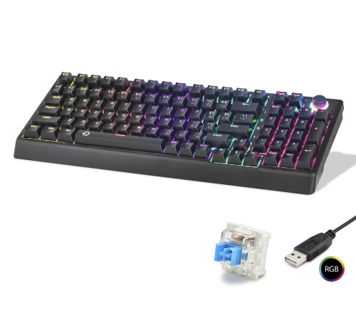 Mekanik Klavye 104 Tuş Blue Switch Rgb - Siyah G500XB