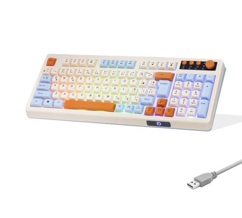 Multimedya Klavye Rgb 104 Tuş Beyaz G519X