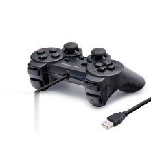 Pc Uyumlu Kablolu Usb Gamepad Oyun Kolu - Siyah HD302
