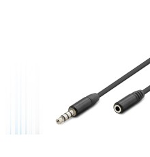 3.5 Mm Trrs Aux Uzatma Kablosu 3 M - Siyah HDX1011