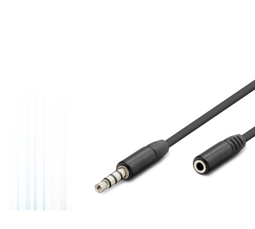 3.5 Mm Trrs Aux Uzatma Kablosu 3 M - Siyah HDX1011