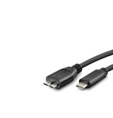 Type-C To Micro-B 3.0 Kablosu 60 Cm - Siyah HDX1062