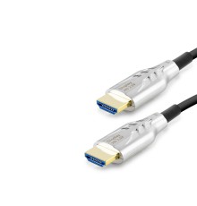 Fiber Optik Hdmi 2.1 Kablo 8K Uhd 60 Hz Od 8.0 Mm 20 M - Siyah Gri HDX2049