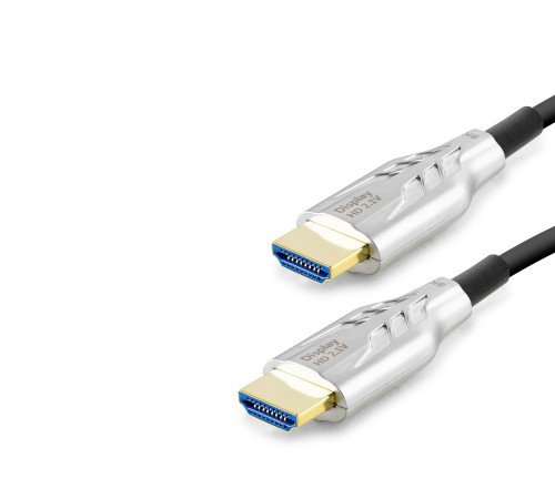 Fiber Optik Hdmi 2.1 Kablo 8K Uhd 60 Hz Od 8.0 Mm 20 M - Siyah Gri HDX2049