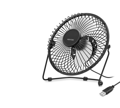 Usb Metal Vantilatör 18 Cm - Siyah + Beyaz HDX7252