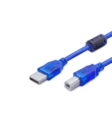 Usb Printer Kablosu 3 M - Şeffaf Mavi HDX7502
