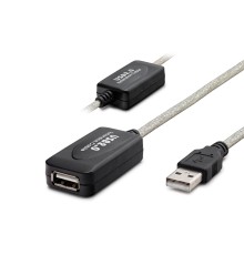 Usb Uzatma Kablosu 20 M - Silver Siyah HDX7515