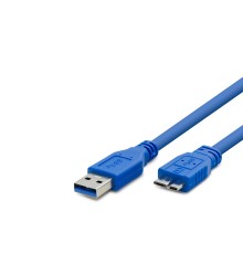 Usb 3.0 To Micro-B 3.0 Kablosu 30 Cm - Mavi HDX7518