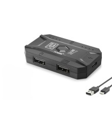 M1 Pro Mobil Oyun Klavye Mouse Dönüştürücü Adaptör Bluetooth 5.0 Type-C Siyah