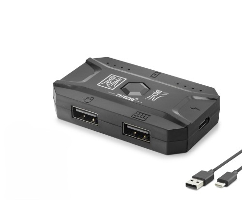 M1 Pro Mobil Oyun Klavye Mouse Dönüştürücü Adaptör Bluetooth 5.0 Type-C Siyah