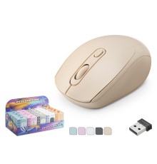 Kablosuz Mouse 1600 Dpi 25Li Paket Siyah Beyaz Mavi Pembe Turuncu Q220K