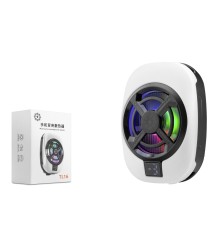 Manyetik Telefon Soğutucu Fan Rgb Isı Göstergeli Beyaz TL16
