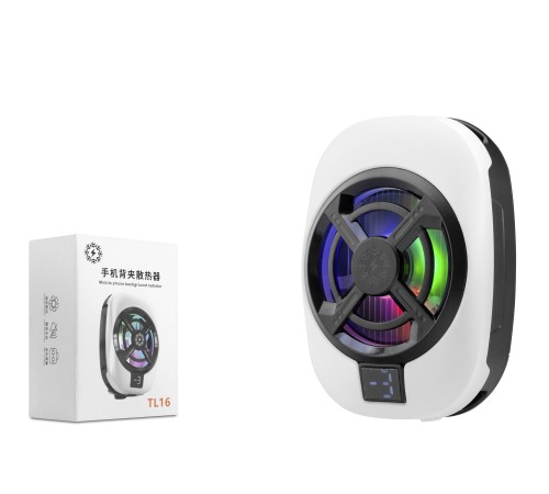 Manyetik Telefon Soğutucu Fan Rgb Isı Göstergeli Beyaz TL16