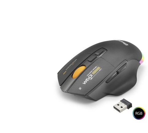 Tri Mode Mouse 12800 Dpi 7 Tuş Makro 1000Hz Rgb - Siyah W601B