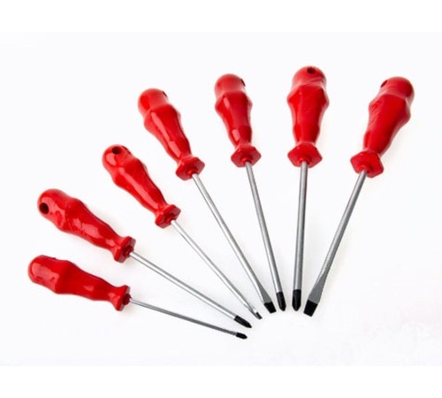 Mıknatıslı Düz Yıldız Tornavida Seti - 7 Parça