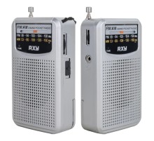 Bariton Cep Tipi Mini Analog Radyo Gri