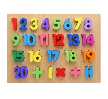 3D Ahşap Sayılar Rakamlar Eğitici Yapboz Puzzle