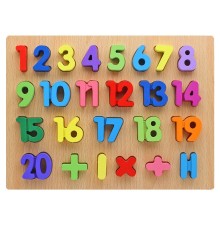 3D Ahşap Sayılar Rakamlar Eğitici Yapboz Puzzle