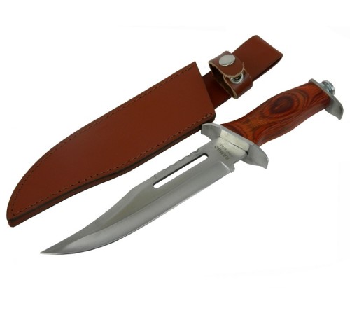 111 Bıçağı 32 cm - Ahşap Metal Saplı, Perçinli