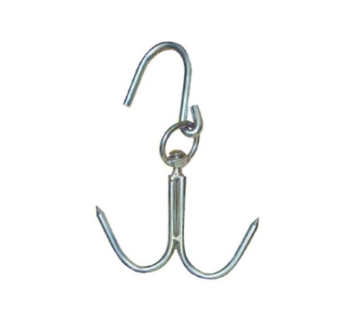 8 mm Kasap Et Kancası - 2'li Dönerli Set - Paslanmaz Çelik - Et İşleme - Hijyenik - Düzenli - Dayanıklı - Uzun Ömürlü