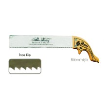 Abay İnce Diş Zıvana El Testere 12 No - Ahşap Sap