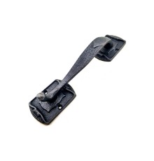 Antika Tarz Dekoratif Pirinç Ayak Tip Büyük Kapı Çekme Kolu - 220x50mm, Oksit