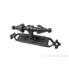 Antika Tarz Dekoratif Pirinç Burma Pencere Kolu - 152x32 mm, Oksit