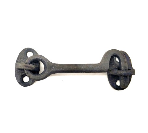 Antika Tarz Dekoratif Pirinç Çengeli - 8,5cm, Oksit