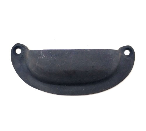 Antika Tarz Dekoratif Pirinç Düz Tas Mobilya Kulbu - 37x87 mm, Oksit