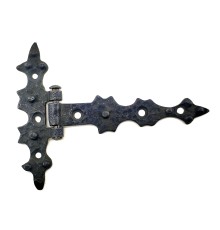 Antika Tarz Dekoratif Pirinç Yıldız Kuyruklu Menteşe - 85x110 mm, Oksit