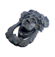 Antika Tarz Dekoratif Pirinç Sezar Kapı Tokmağı, Taktak - Oksit