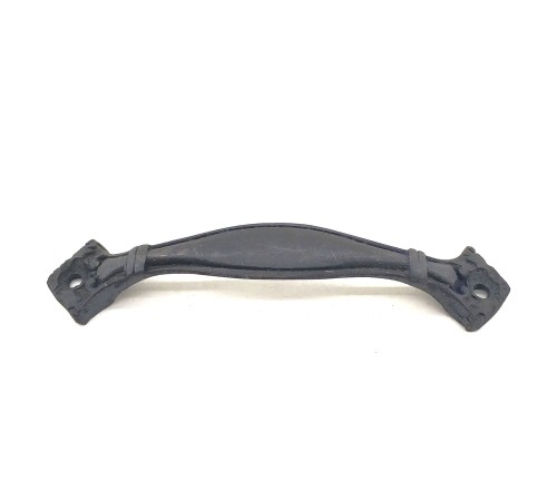 Antika Tarz Dekoratif Pirinç Deste Mobilya Kulbu - 25x120 mm, Oksit