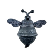 Antika Tarz Dekoratif Pirinç Arı Kapı Tokmağı, Taktak - Büyük, 163x150mm, Oksit