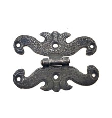 Antika Tarz Dekoratif Pirinç Menteşe - 63x45 mm, Oksit