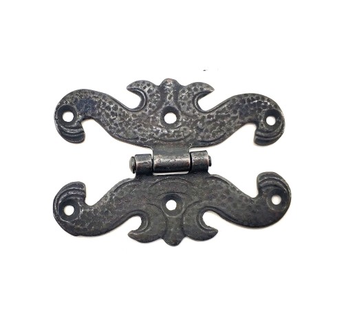 Antika Tarz Dekoratif Pirinç Menteşe - 63x45 mm, Oksit