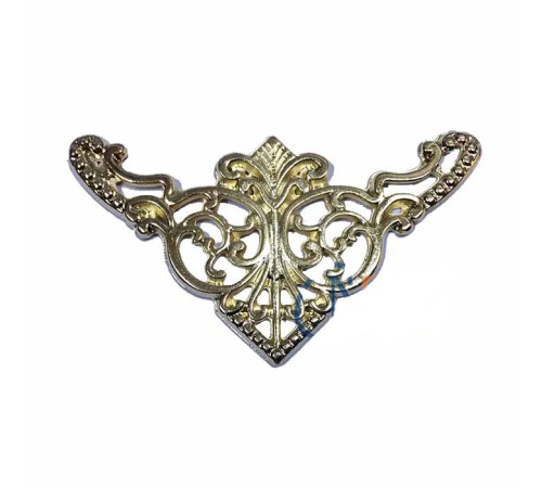 Dekoratif Köşe Süsü, Köşelik - Büyük, 31x55mm, Sarı, 1 Adet