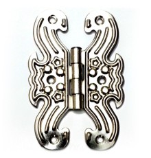 Dekoratif Sac Menteşe - Büyük, Nikel, 100 Adet