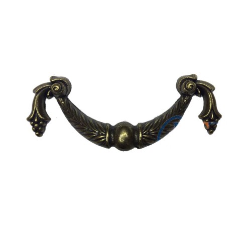 Dekoratif Zamak Üzümlü Kulp - 64mm, Antik, 1 Adet