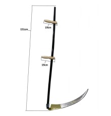 Günaş Komple Tırpan - Metal Saplı 6 Parça Set - Ahşap Elcik 70 cm