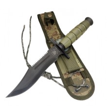 Halmak 0698 Haki 30cm - Testere Detaylı, Oluklu, Kılıflı