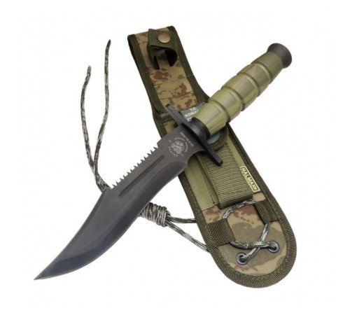 Halmak 0698 Haki 30cm - Testere Detaylı, Oluklu, Kılıflı