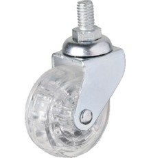 Hts 326 - 50x20 mm Şeffaf Makaralı Vidalı Teker 4 Adet