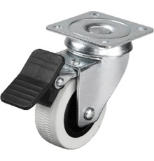 Hts 334 - 50x20 mm Çift Bilyalı Tablalı Frenli Teker 4 Adet