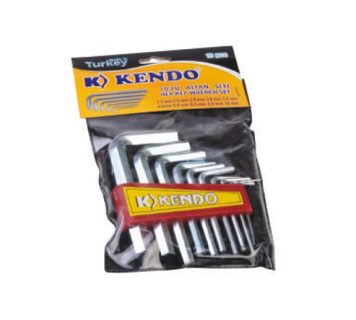 Poşetli 6 Köşe Alyan Seti 10 Parça